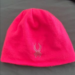 SPYDER | PINK WINTER BEANIE SZ 7-14
